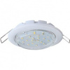 Ecola потолочный светильник GX53 DGX5315 Лёгкий (D100(80)*18мм) встраиваемый, ультратонкий, белый, без кольца
