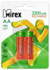 Аккум. Mirex Ni-MH HR6 / AA 2500mAh 1,2V BL2 (2/20/100)