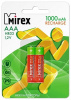 Аккум. Mirex Ni-MH HR03 / AAA 1000mAh 1,2V BL2 (2/20/100)
