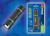 Фонарь Uniel LED S-LD021-C Black "Solid Grip" (прорезиненный, 1 LED*1 W, 3хAAA н/к, чёрный)