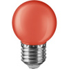 Лампа Navigator (шар) NLL-G45-1-230-R-E27  71827 (стекло матовое красное)